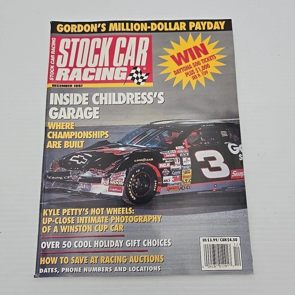 STOCK‎ CAR RACING MAGAZINE DALE EARNHARDT DECEMBER 1997